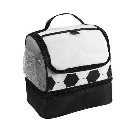 Lonchera Soccer con diseño de futbol personalizada con logo ideal para colaboradores