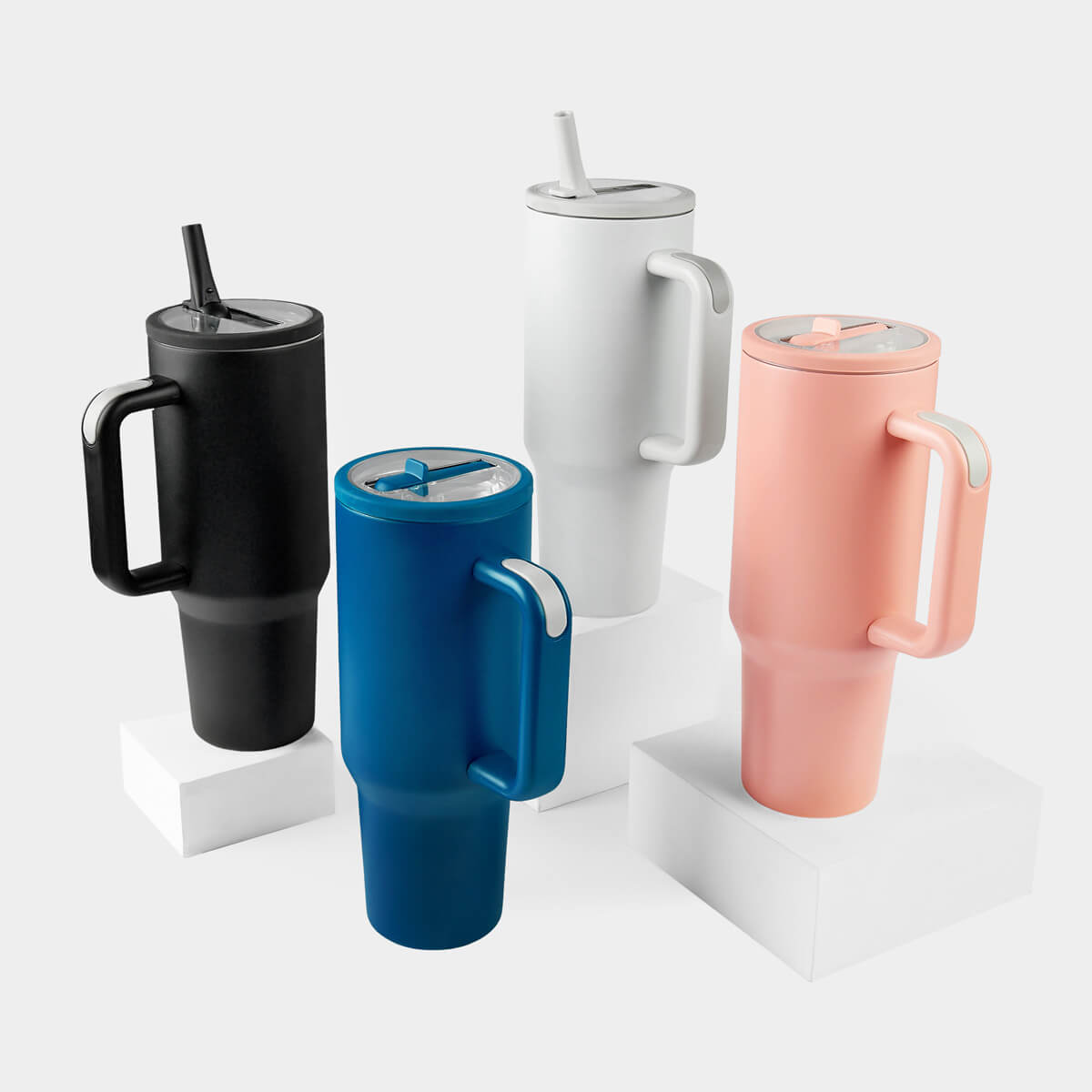 Termo Drima 1,200 ml tipo Stanley personalizado con logo en grabado láser Rexistro Guadalajara