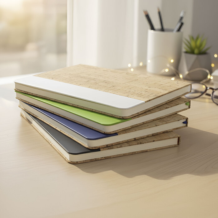 Libreta marroquí con pasta de corcho promocionales ecológicos personalizados