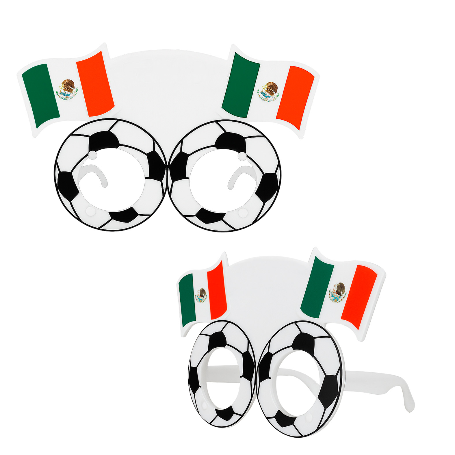 Lentes decorativos México personalizados con logo para celebrar en el Mundial de Futbol 2026