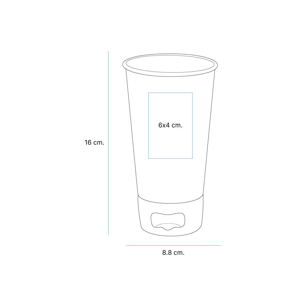 Vaso Con Destapador Brak - Imagen 9